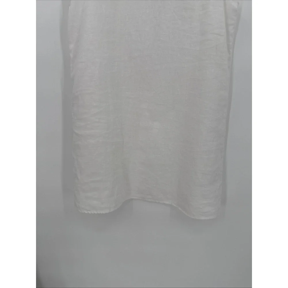 Reformation Womens Jessi White Linen Mini Shift Dress Size 4 Capsule Wardrobe - Picture 5 of 11